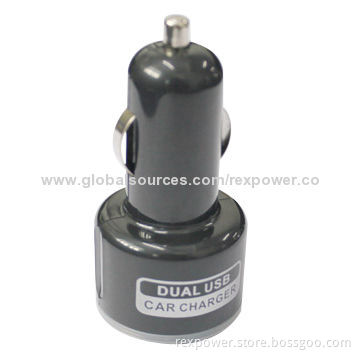 Hot Sale Dual-USB Car Charger with 5V/2,000mA Output
